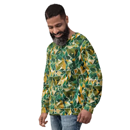 Olive Prism on a Sweatshirt