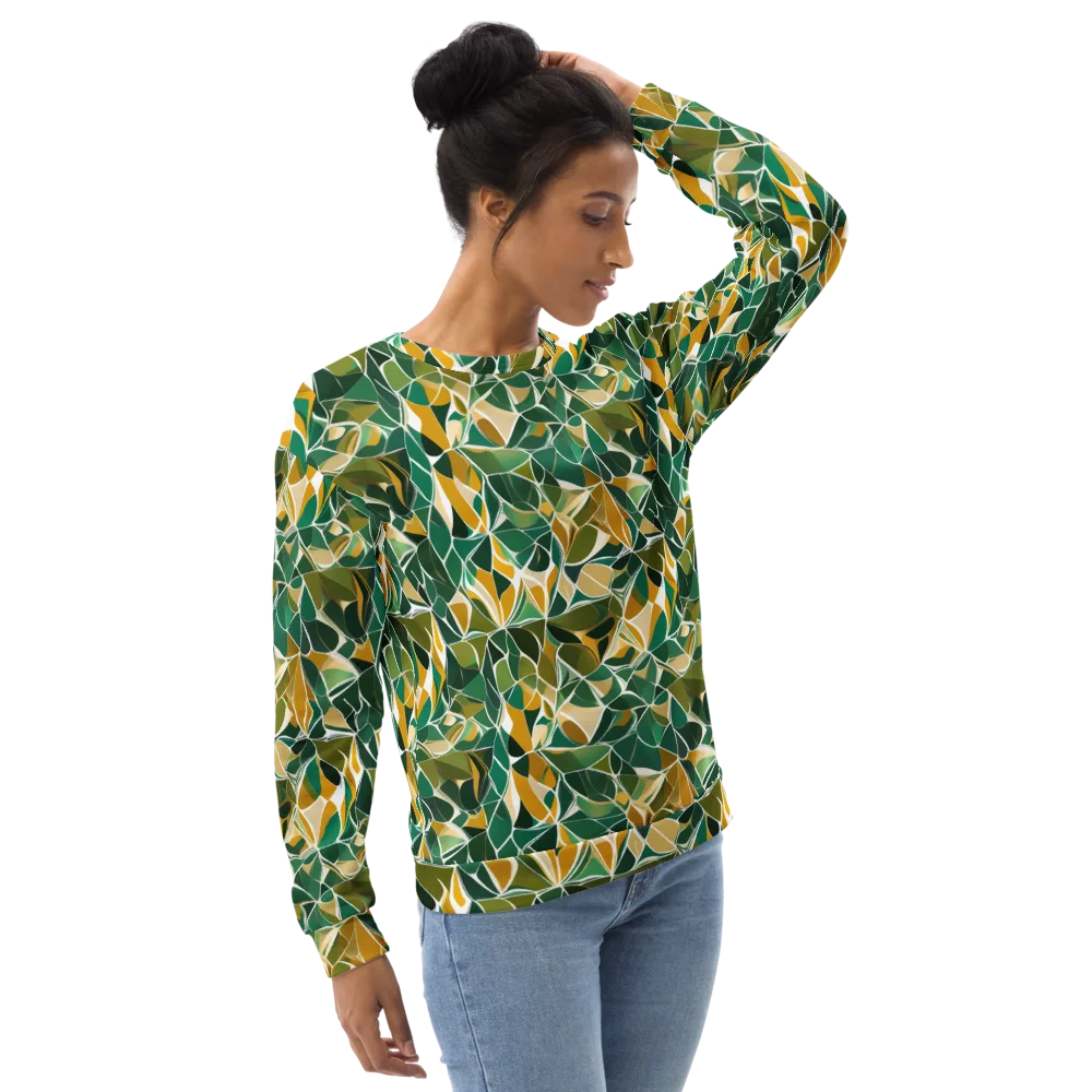 Olive Prism on Sweatshirt — Right Front