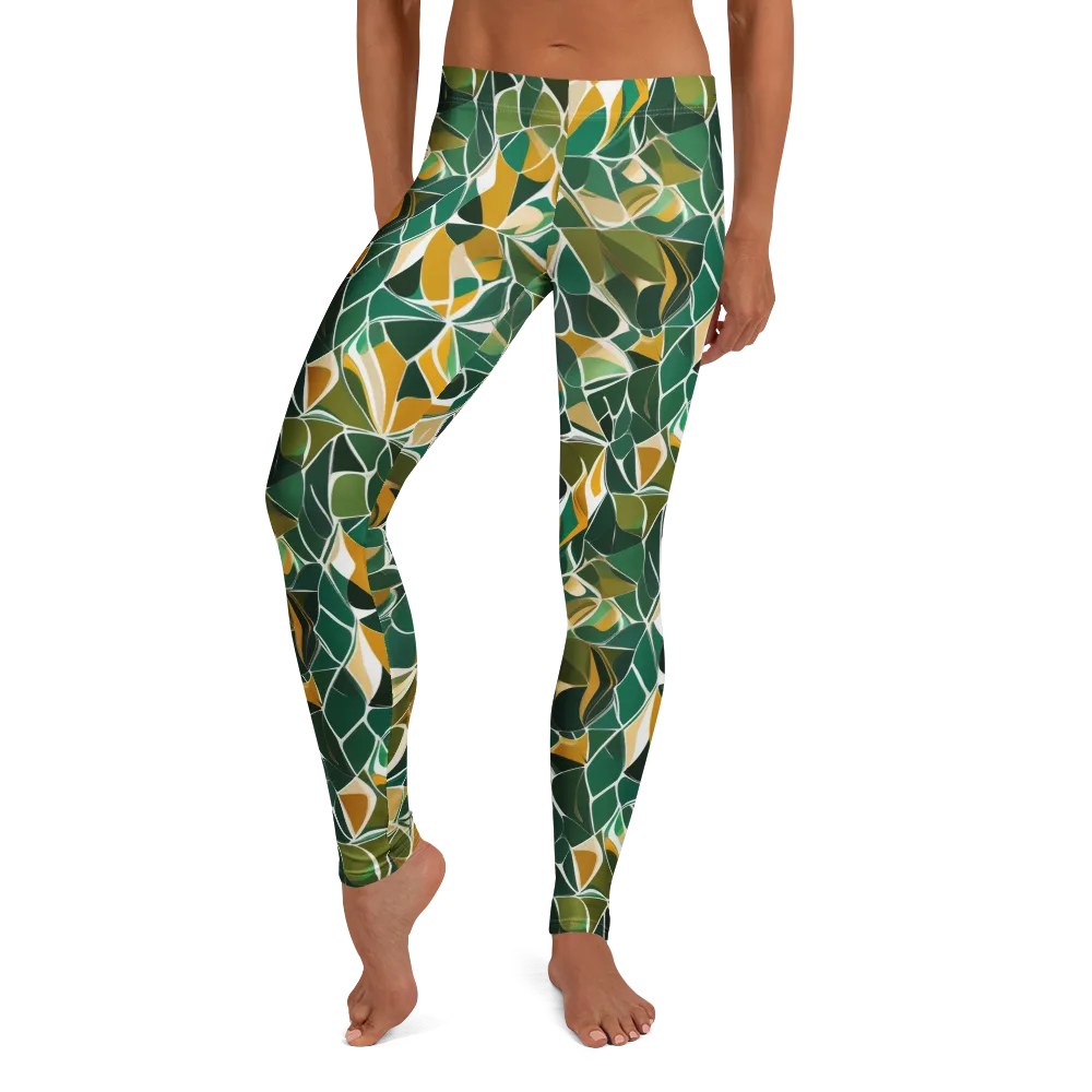Olive Prism on Leggings — Front
