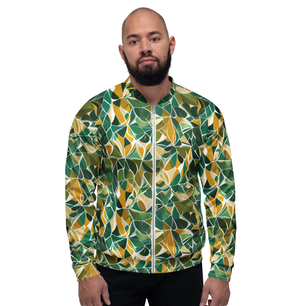 Olive Prism on Bomber Jacket — Front