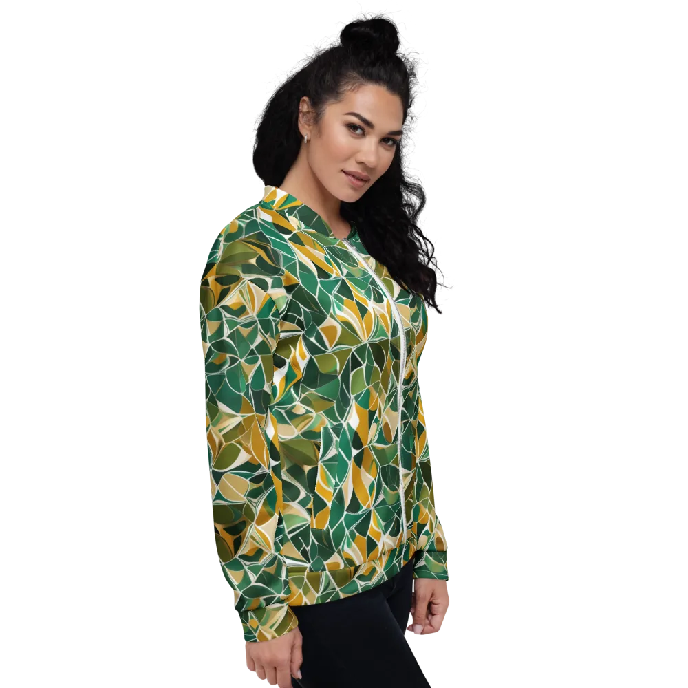 Olive Prism on Bomber Jacket — Right