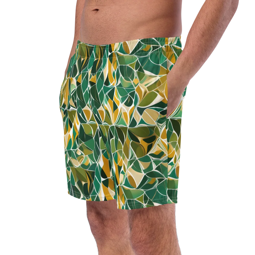 Olive Prism on Swim Trunks — Left Front