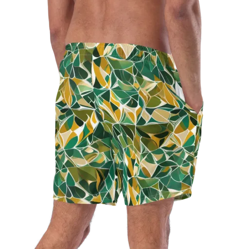 Olive Prism on a Swim Trunks