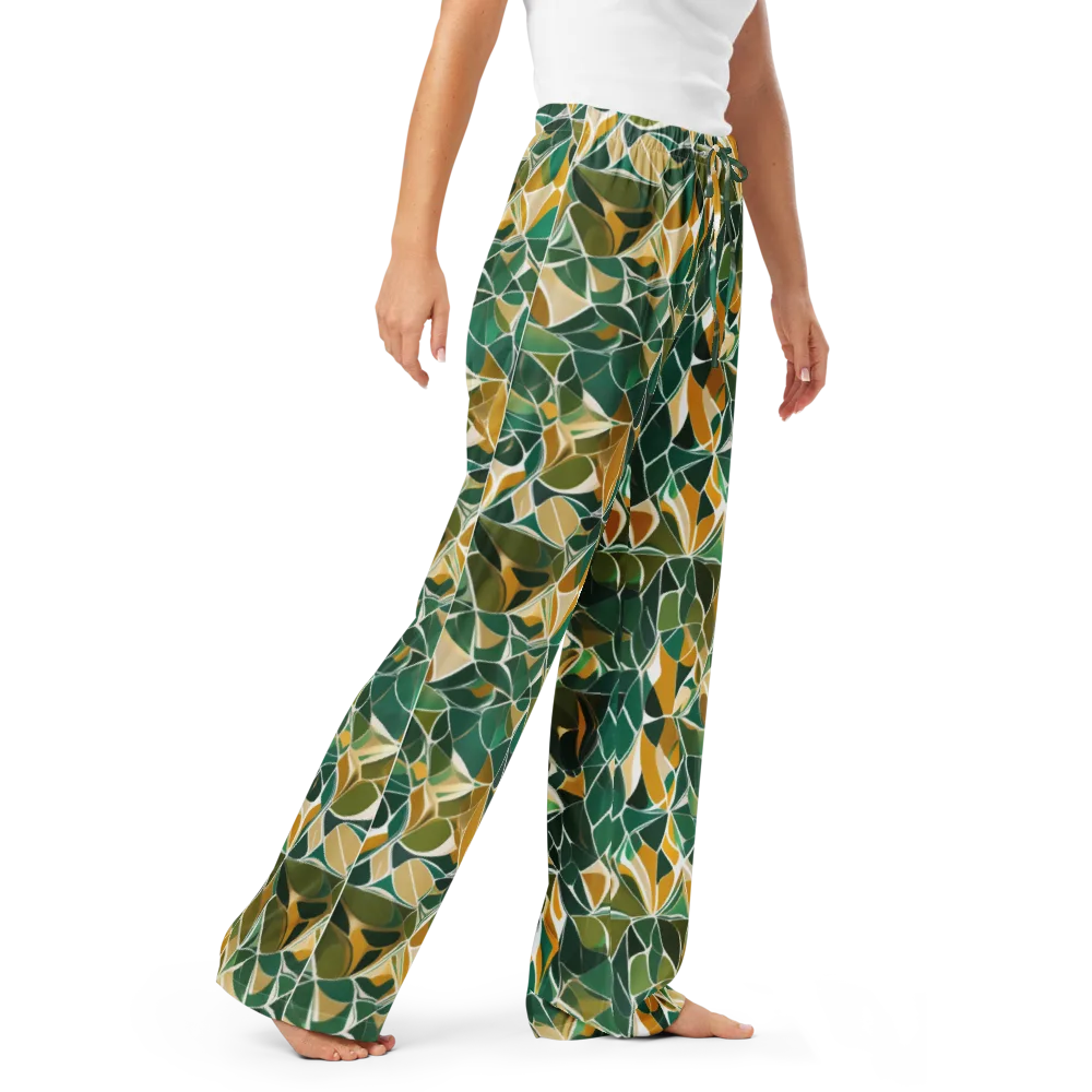 Olive Prism on Women's Pajama Pants — Right Front