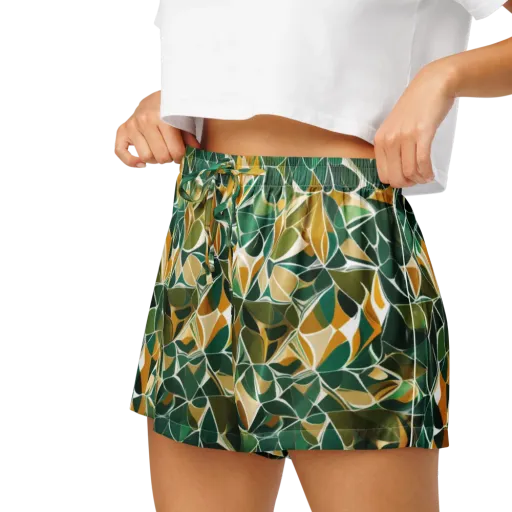 Olive Prism on a Women's Pajama Shorts