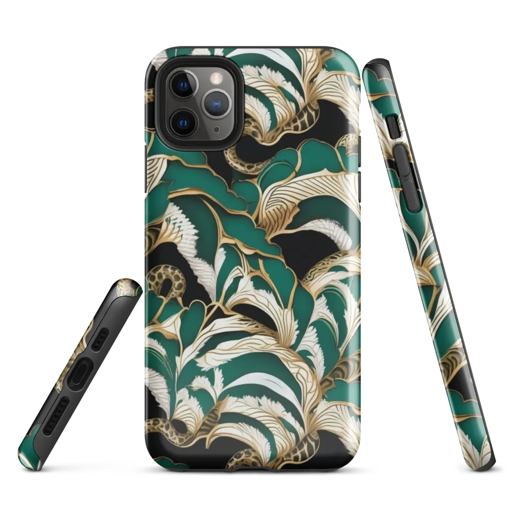 Emerald Serpent Garden on Tough Case for iPhone® — Front