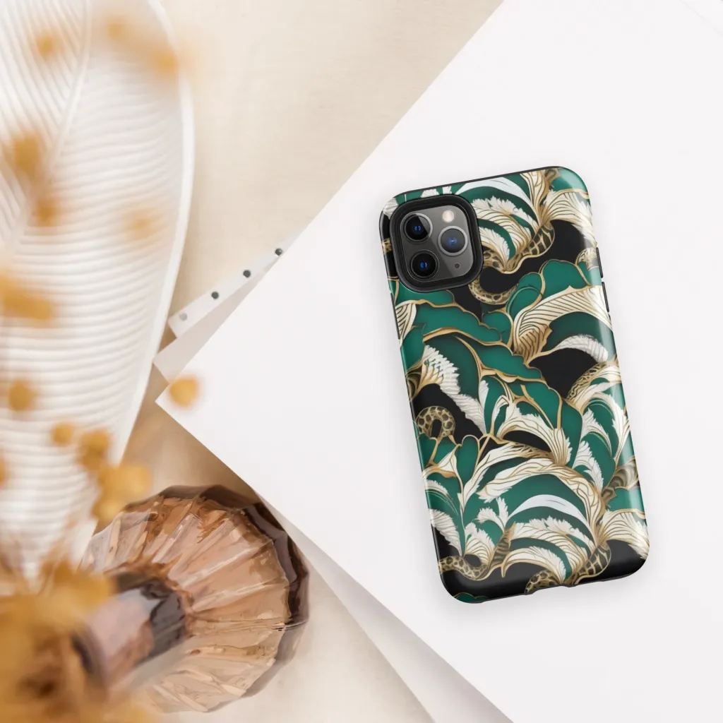 Emerald Serpent Garden on Tough Case for iPhone® — Front