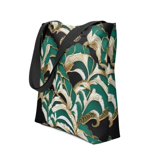 Emerald Serpent Garden on a Tote Bag