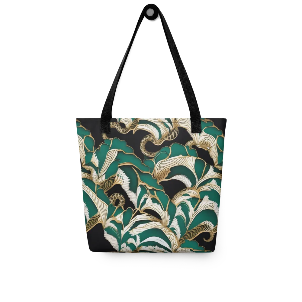 Emerald Serpent Garden on Tote Bag — Front