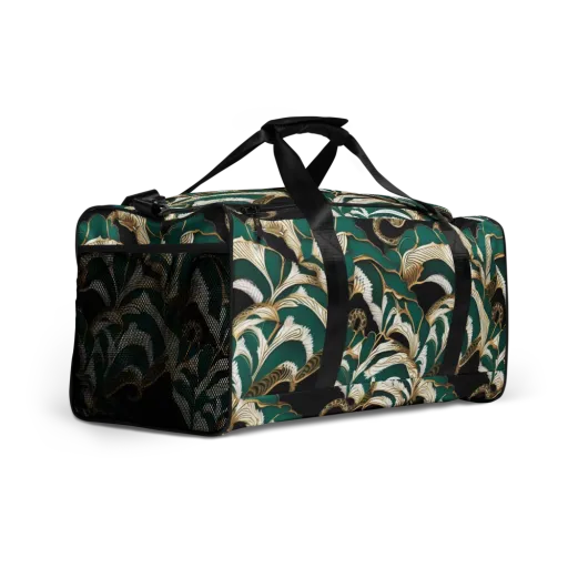 Emerald Serpent Garden on a Duffle Bag