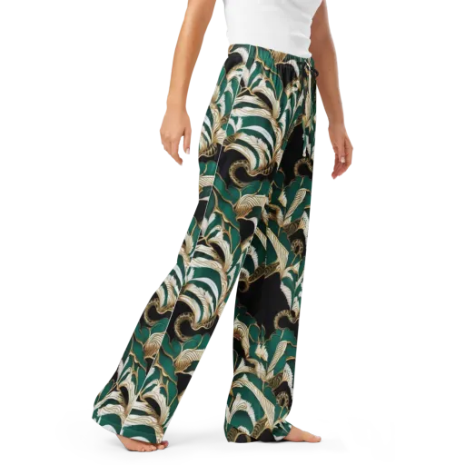 Emerald Serpent Garden on a Women's Pajama Pants