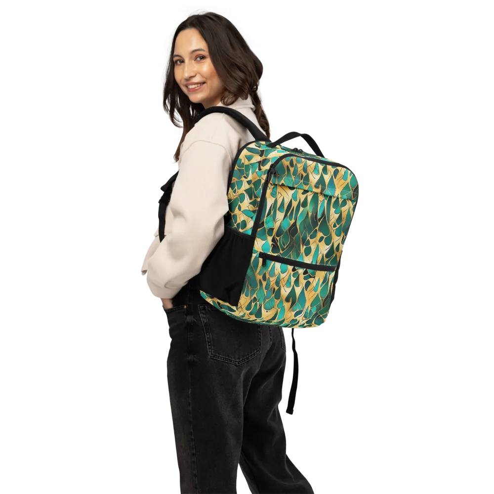Gilded Coral on Utility Backpack — Back