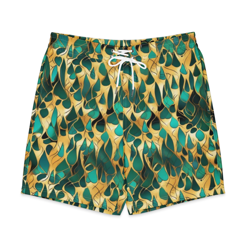 Gilded Coral on Men's Board Shorts — Front