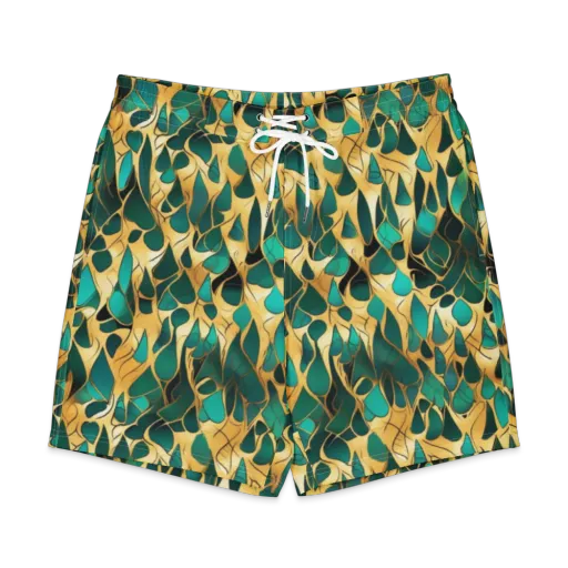 Gilded Coral on a Men's Board Shorts