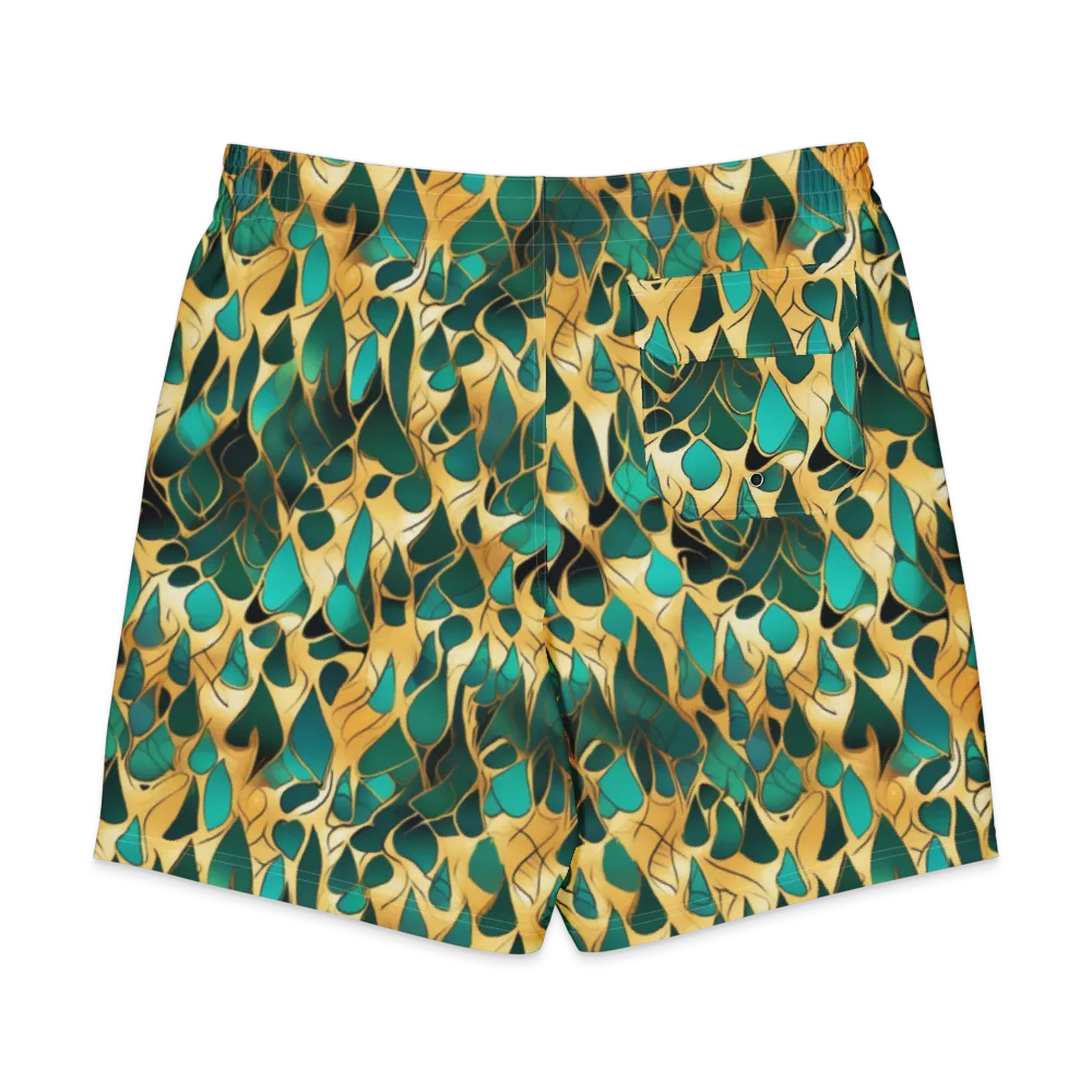 Gilded Coral on Men's Board Shorts — Back