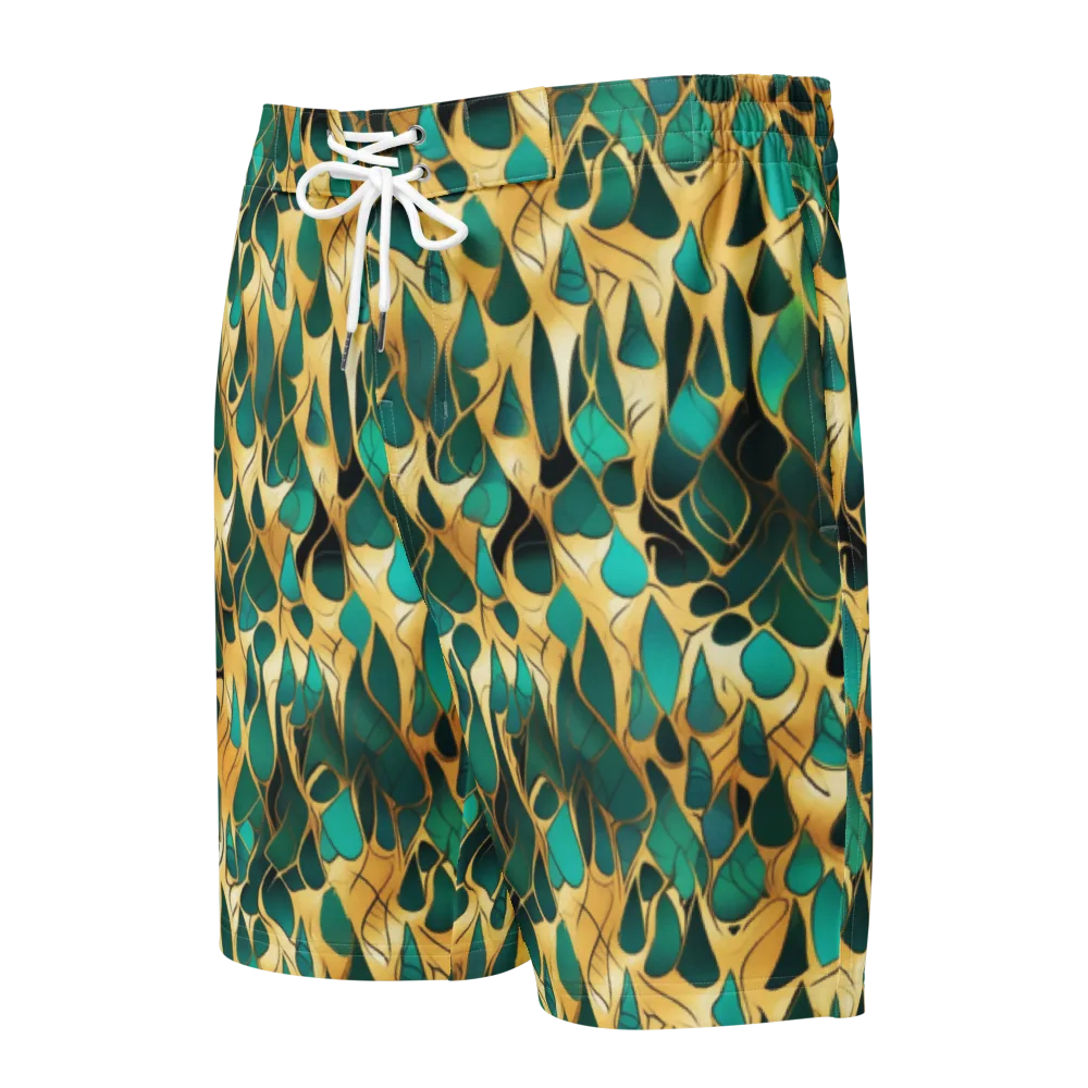 Gilded Coral on Men's Board Shorts — Front