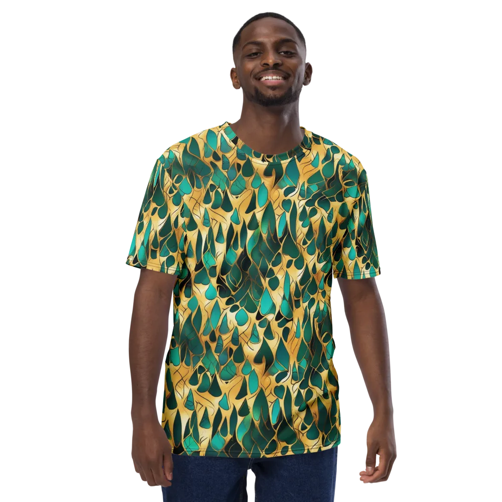 Gilded Coral on Men's Crew Neck T-Shirt — Front