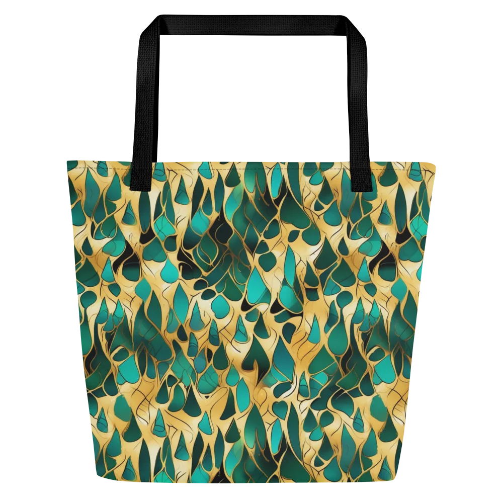 Gilded Coral on Large Tote Bag W/ Pocket — Front