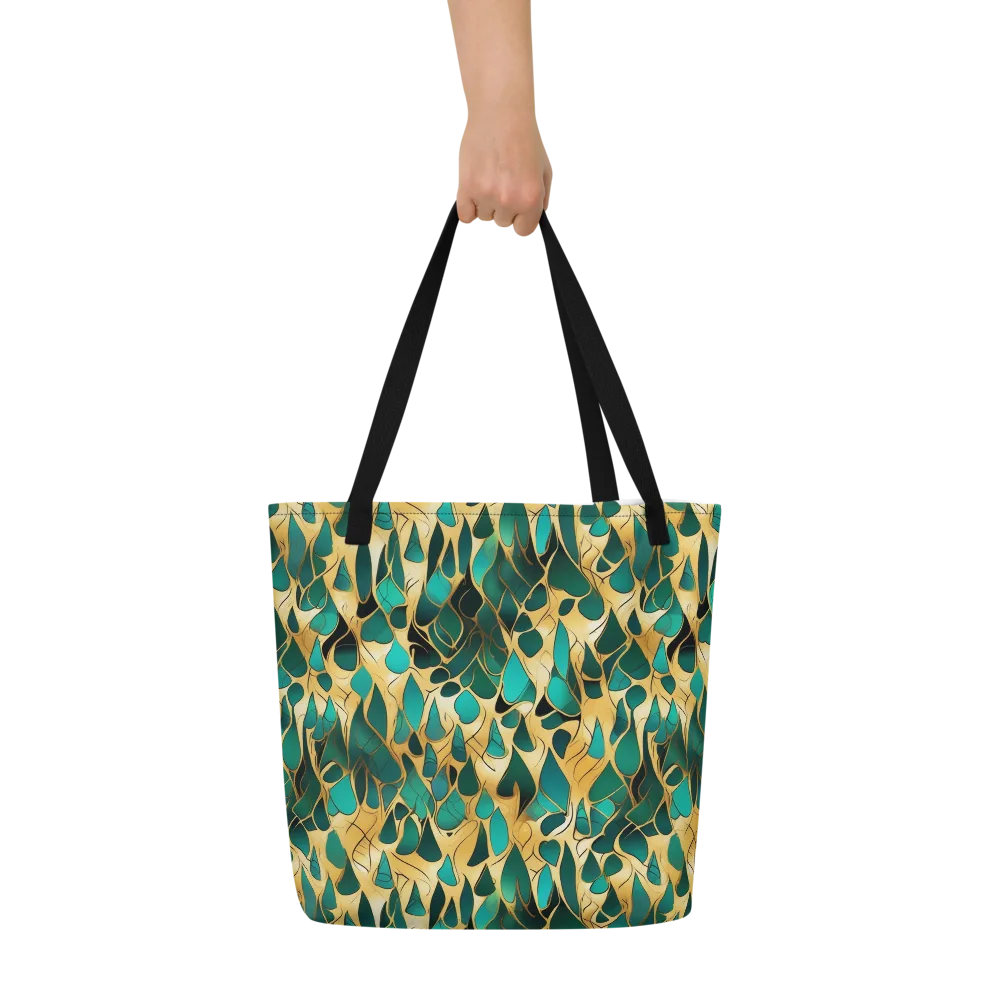 Gilded Coral on Large Tote Bag W/ Pocket — Front