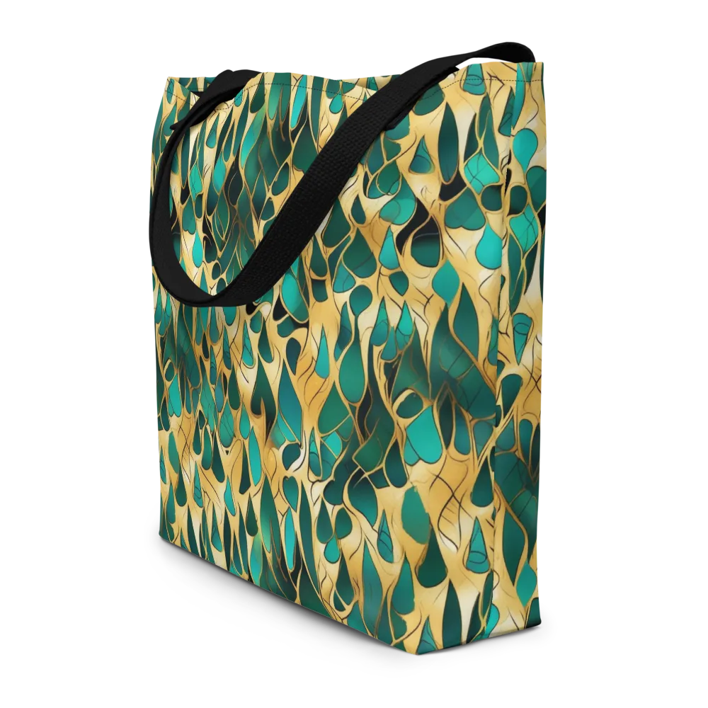 Gilded Coral on Large Tote Bag W/ Pocket — Front