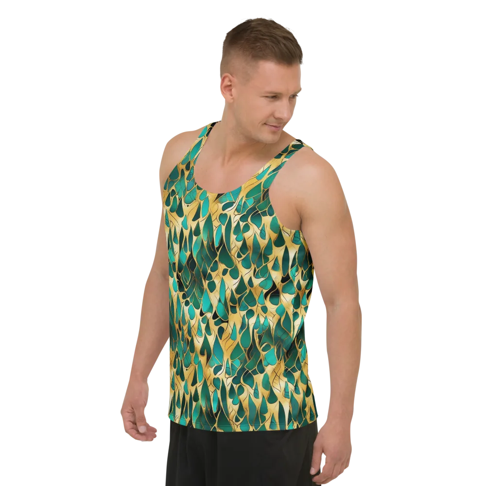 Gilded Coral on Men's Tank Top — Left Front