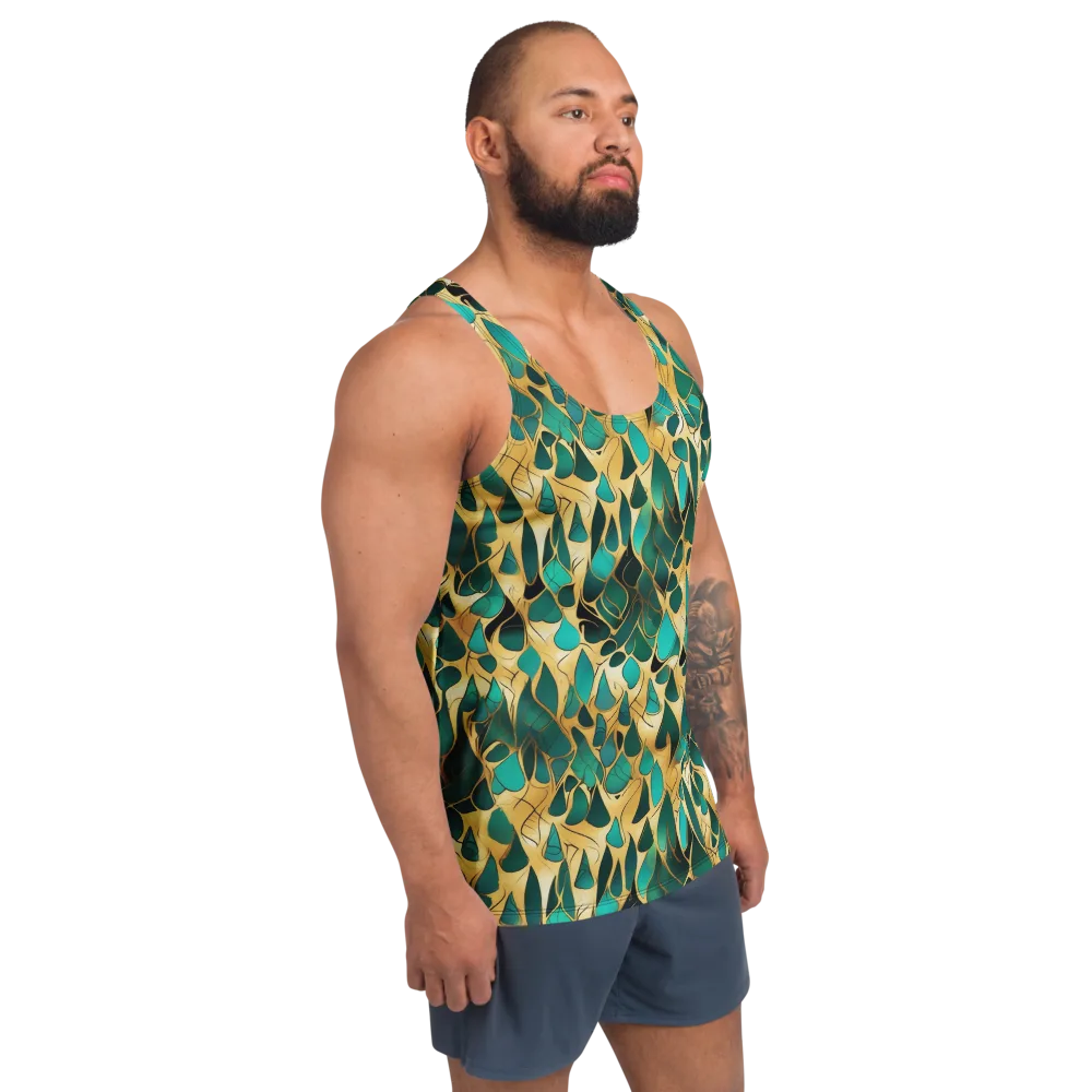 Gilded Coral on Men's Tank Top — Right Front