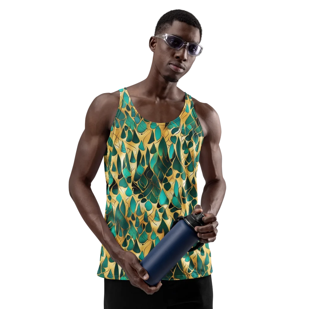 Gilded Coral on Men's Tank Top — Front