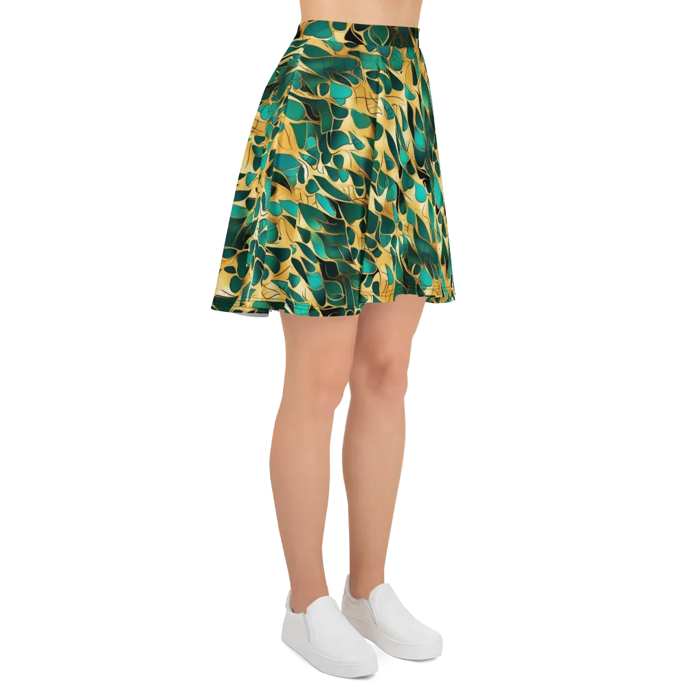 Gilded Coral on Skater Skirt — Right