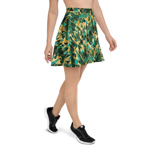 Gilded Coral on a Skater Skirt