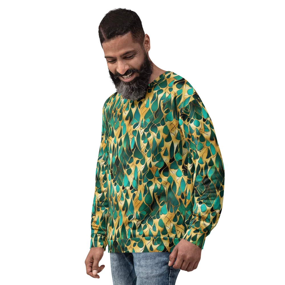 Gilded Coral on Sweatshirt — Left Front