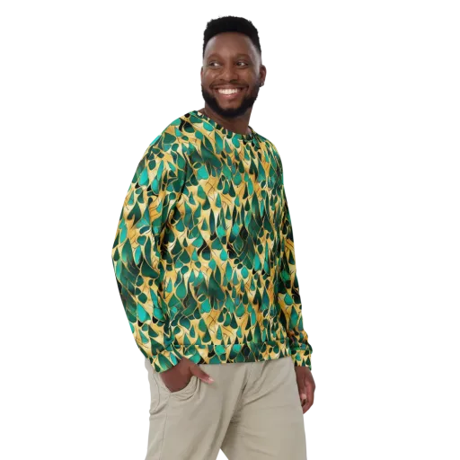 Gilded Coral on a Sweatshirt