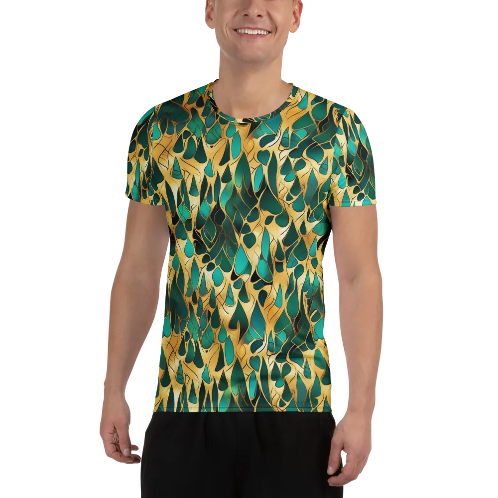Gilded Coral on Men's Athletic T-Shirt — Front