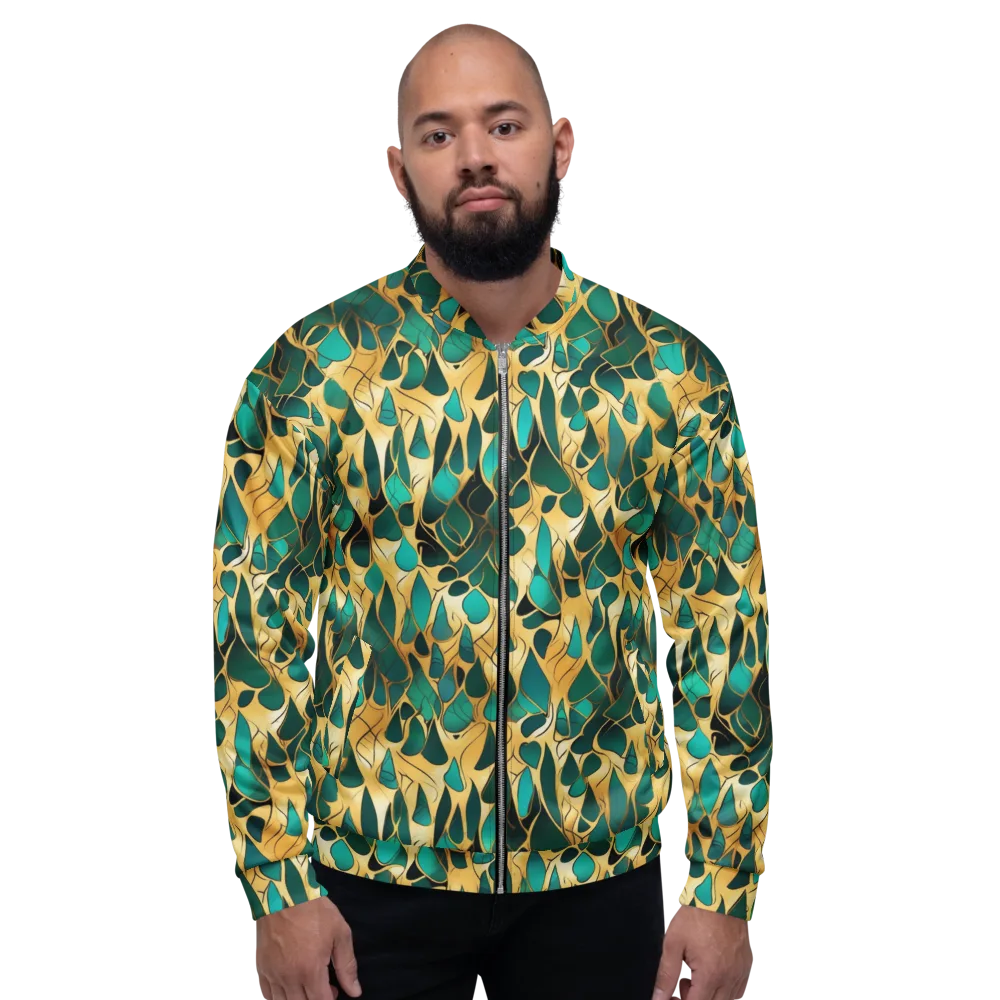 Gilded Coral on Bomber Jacket — Front