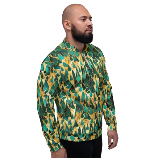 Gilded Coral on a Bomber Jacket