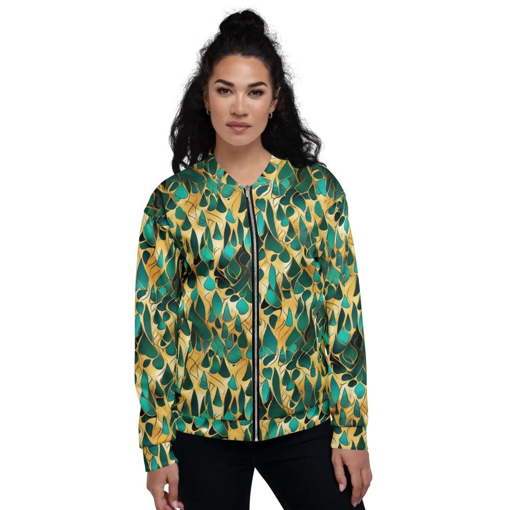 Gilded Coral on Bomber Jacket — Front