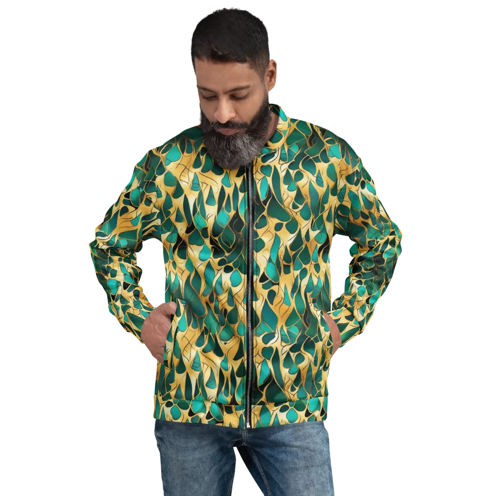 Gilded Coral on Bomber Jacket — Front