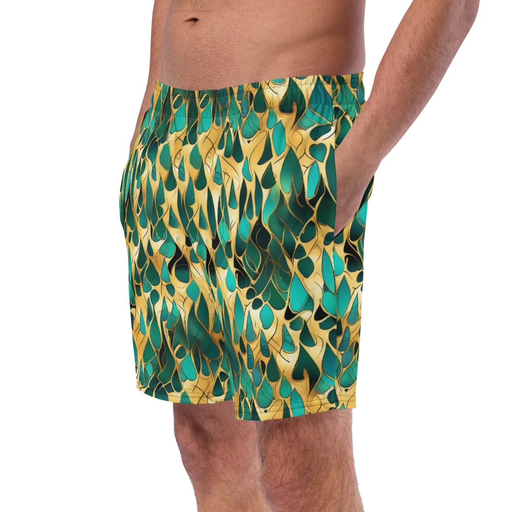 Gilded Coral on Swim Trunks — Left Front