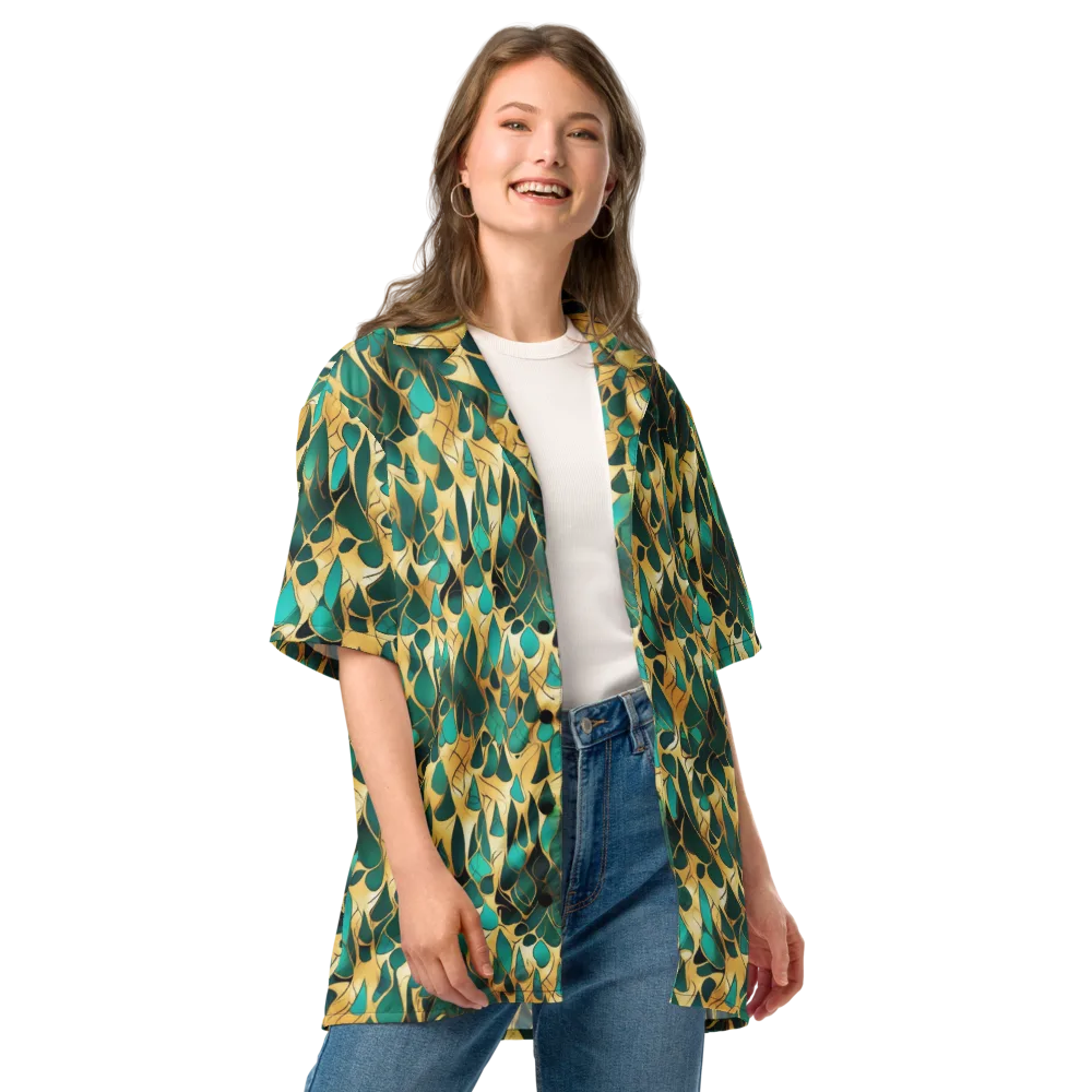 Gilded Coral on Button Shirt — Front