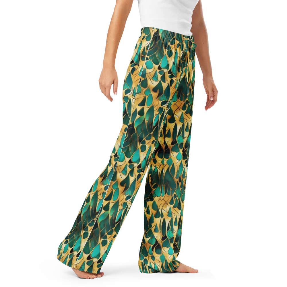 Gilded Coral on Women's Pajama Pants — Right Front