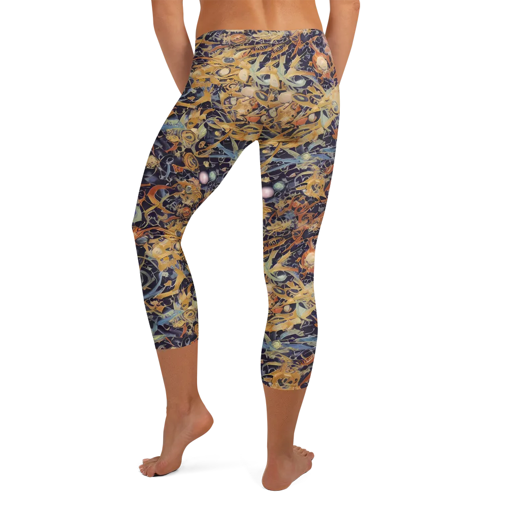 Quantum Symmetry on Capri Leggings — Back