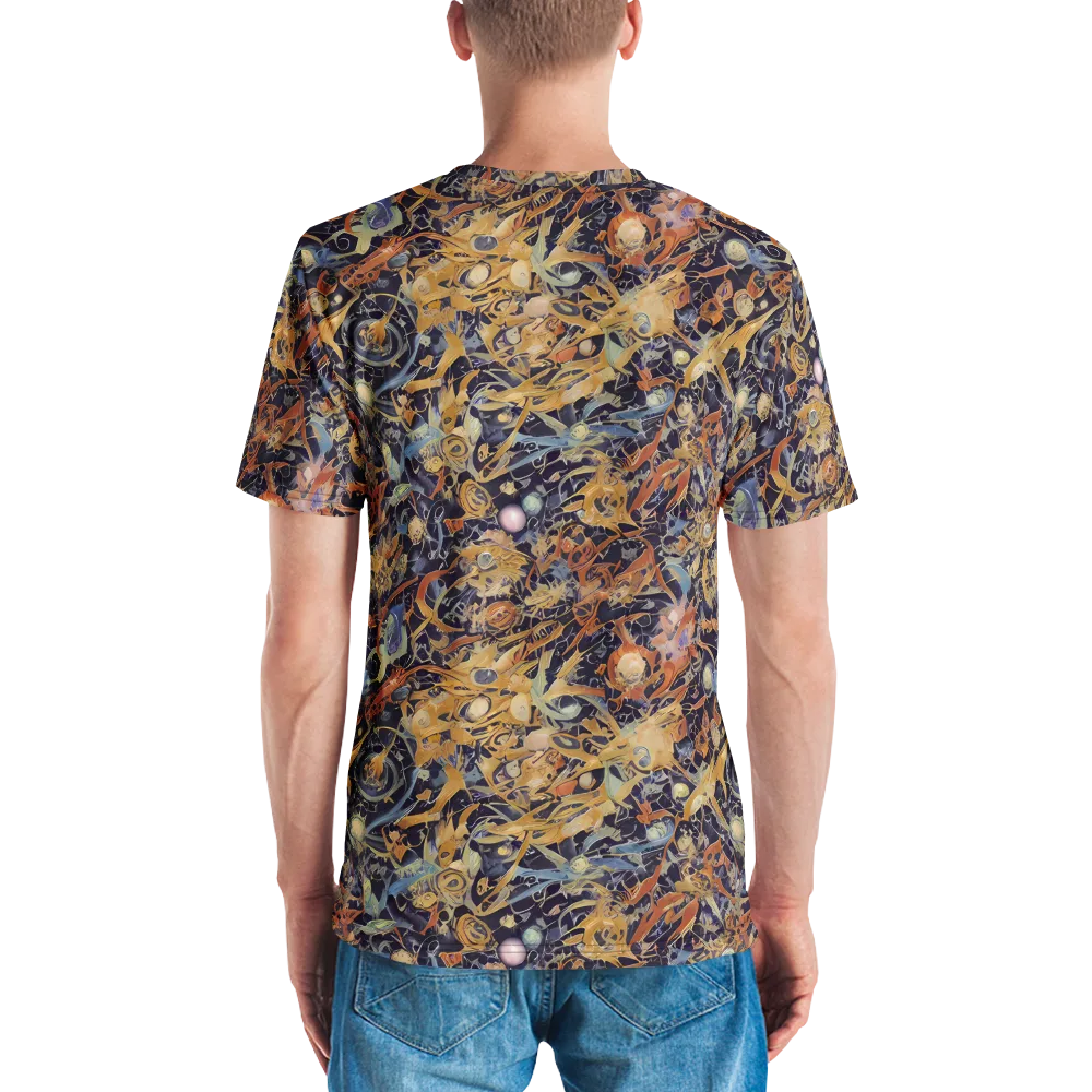 Quantum Symmetry on Men's Crew Neck T-Shirt — Back