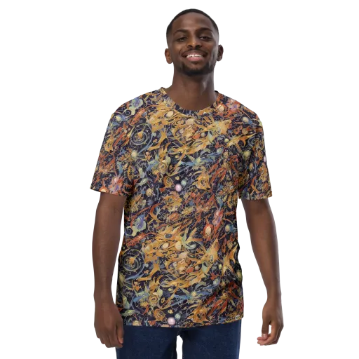 Quantum Symmetry on a Men's Crew Neck T-Shirt