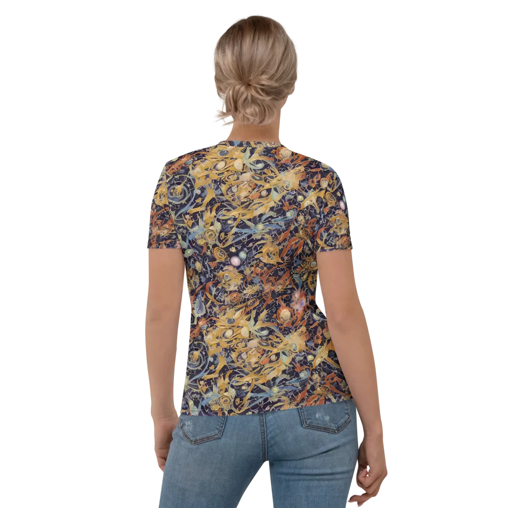 Quantum Symmetry on Women's Crew Neck T-Shirt — Back