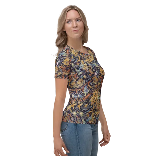 Quantum Symmetry on a Women's Crew Neck T-Shirt