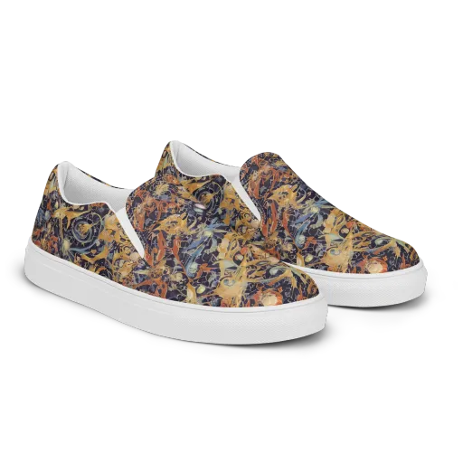 Quantum Symmetry on a Men's Slip-On Canvas Shoes