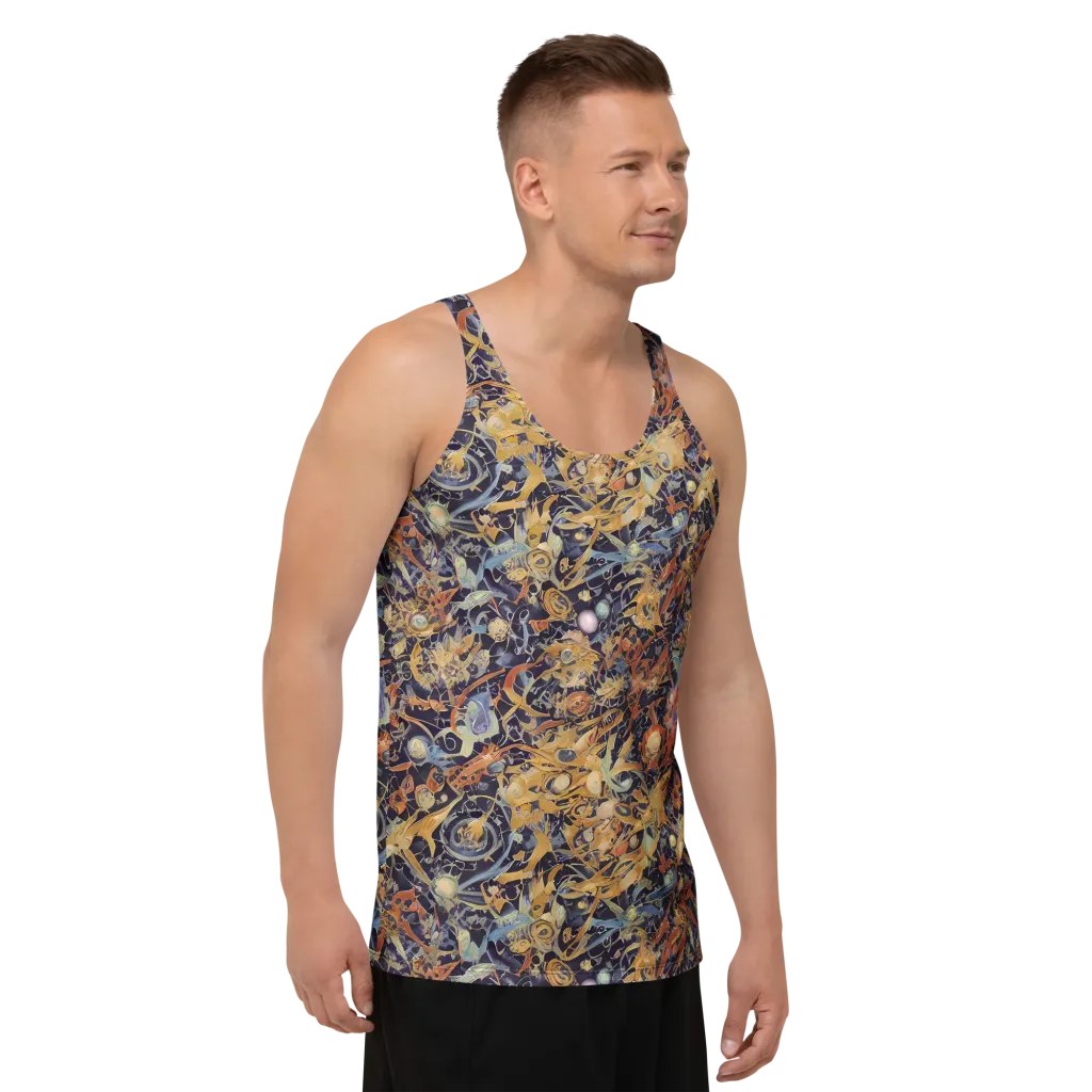 Quantum Symmetry on Men's Tank Top — Right Front