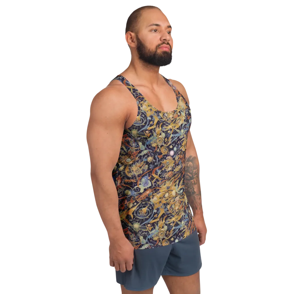 Quantum Symmetry on Men's Tank Top — Right Front