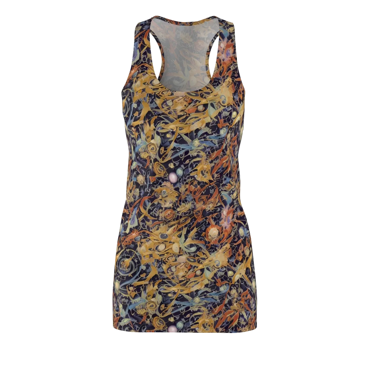 Quantum Symmetry on Racerback Dress — Front