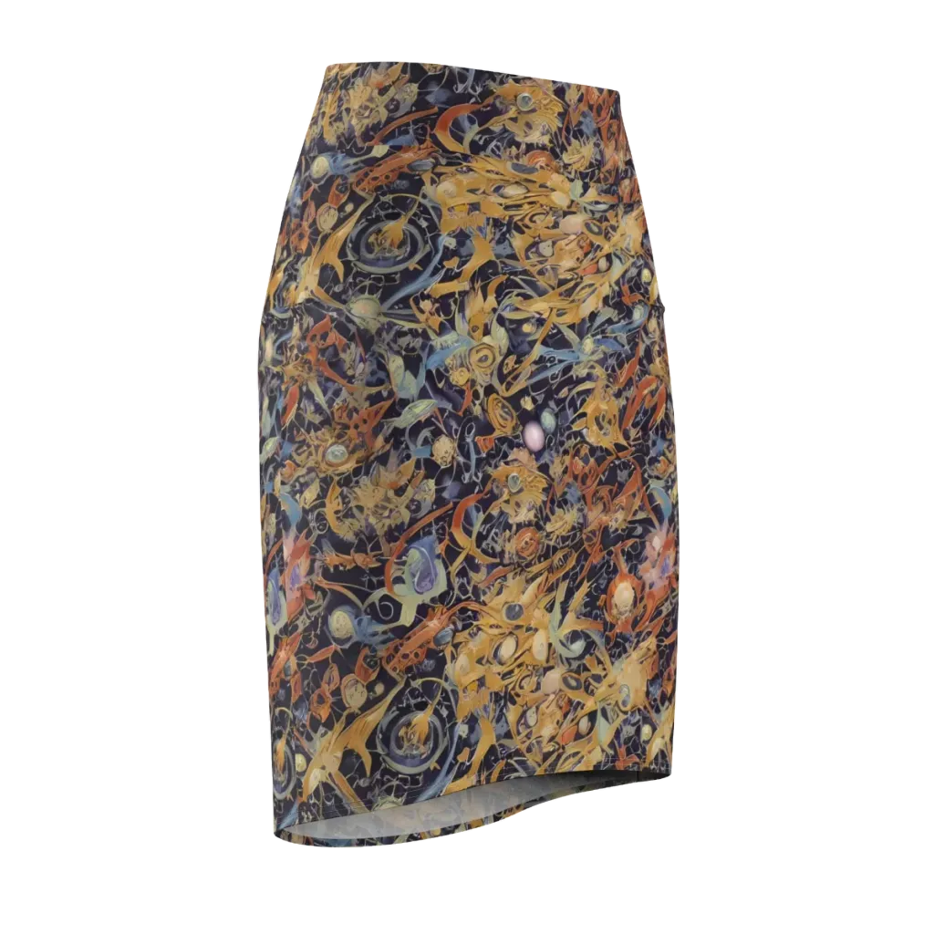 Quantum Symmetry on Pencil Skirt — Front Side