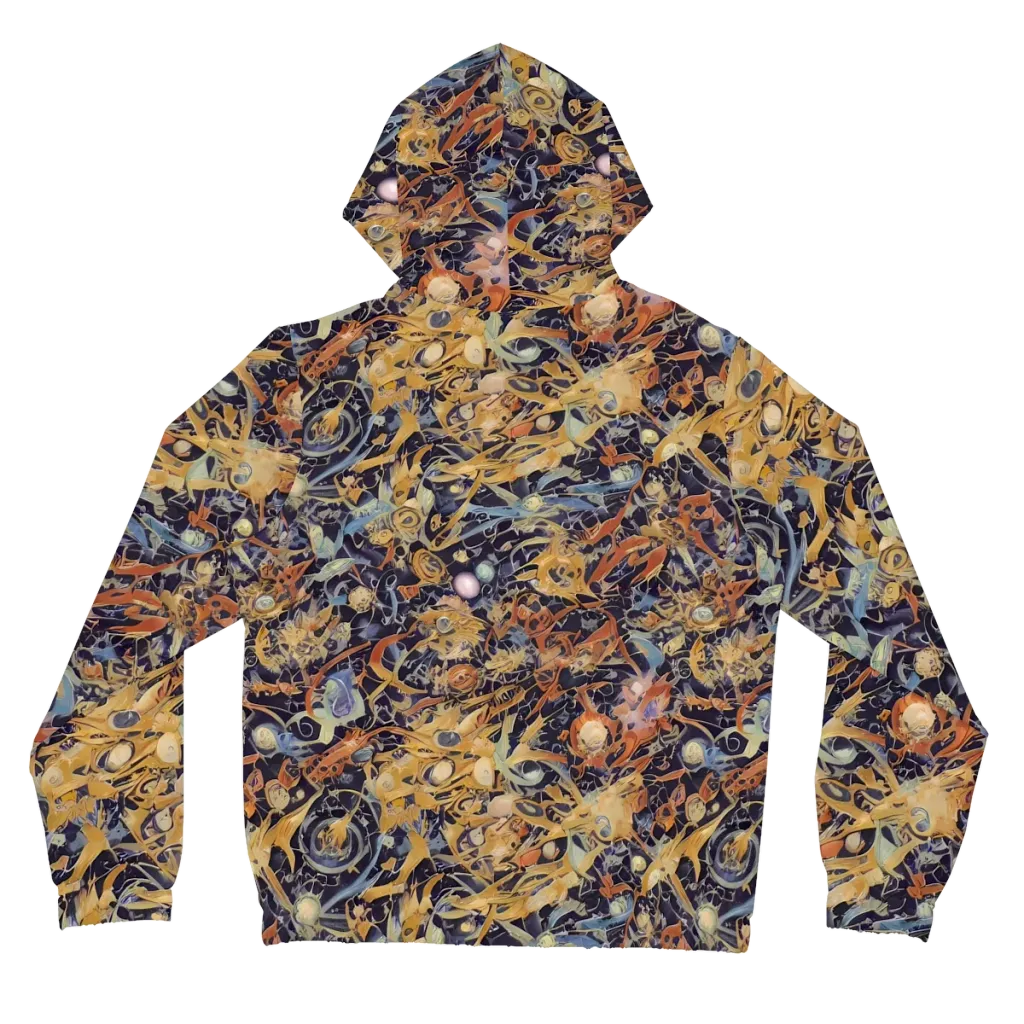 Quantum Symmetry on Women's Full-Zip Hoodie — Back